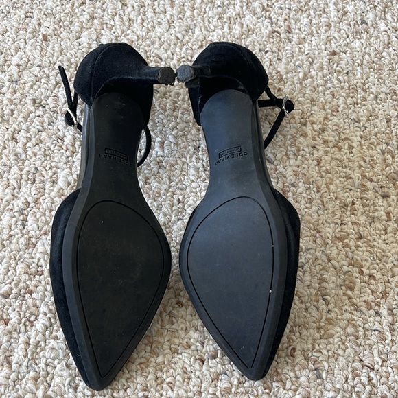 Cole Haan Black Strap Heels - Picture 6 of 8
